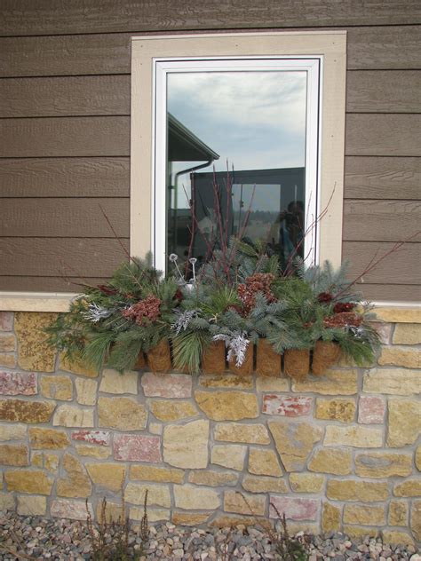 Fun To Fill Window Boxes With Real Pine For Winter Easy And Cheap