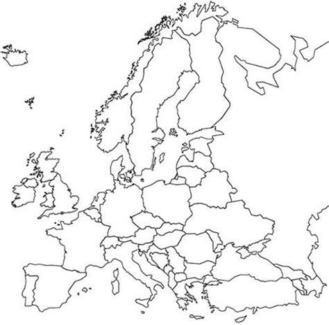 Blank Map Of Uk And Scandinavia