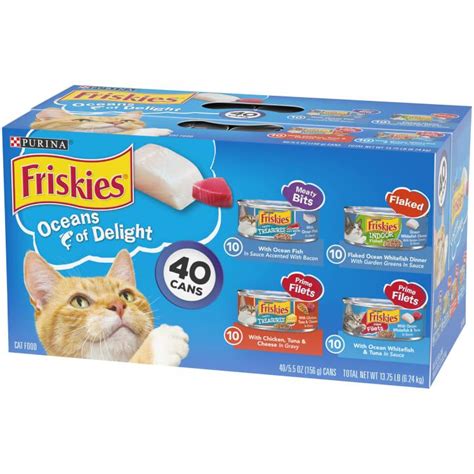 Purina Friskies Oceans Of Delight Adult Wet Cat Food 40 Pk By Purina