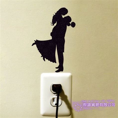 Dctal Lovers Switch Couples Funny Sex Girl Sticker Power Decal Posters Vinyl Wall Decals Parede
