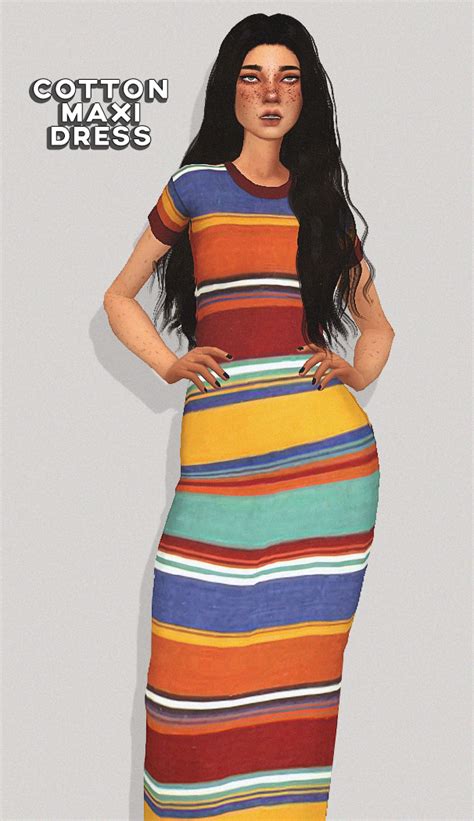 Lana Cc Finds Puresims Maxi Tee Dress New Mesh 4 Swatches