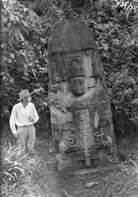 Stela K Quirigua Izabal 1925 The Relatively Diminutive Stela K