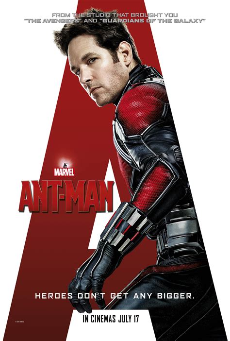 Paul Rudd Poses With A Giant A In The Latest Ant Man Poster Superhero News