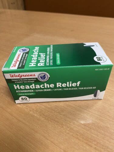 Walgreens Extra Strength Headache Relief 80 Geltabs Compare To Excedrin ~082024 311917208268 Ebay