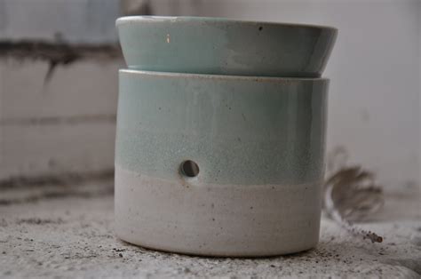 Handmade Ceramic Oil Burner Pottery Wax Melts Eco Rustic Etsy