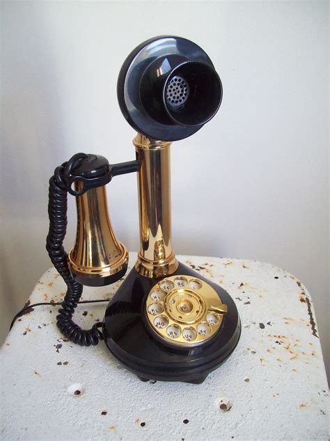 Vintage Deco Tel Candlestick Telephone Rotary By Mattiesmenagerie