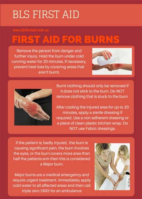 First Aid For Burns Bls First Aid