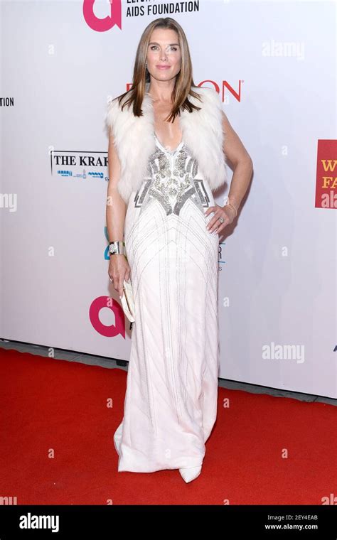 Actress Brooke Shields Attends The Elton John Aids Foundations 13th