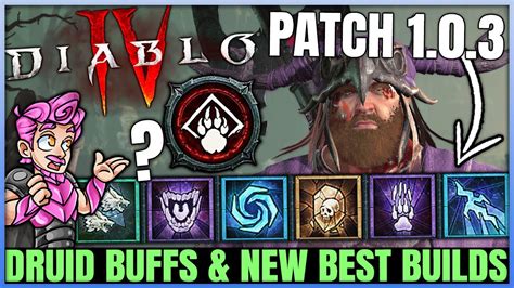 Diablo 4 Big Druid Buffs Breakdown New Best Build Skills Unique