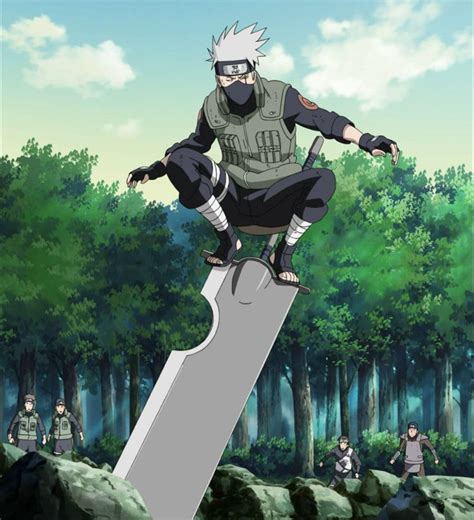 Kakashi Hatake Is Standing On Guillotine Sword By Theboar On Deviantart