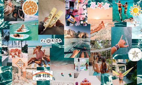 Summer Collage Aesthetic Desktop Wallpapers Wallpaper Cave