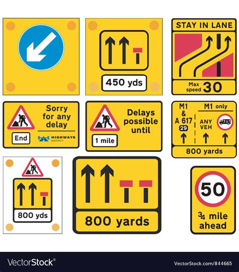 Road Work Traffic Signs