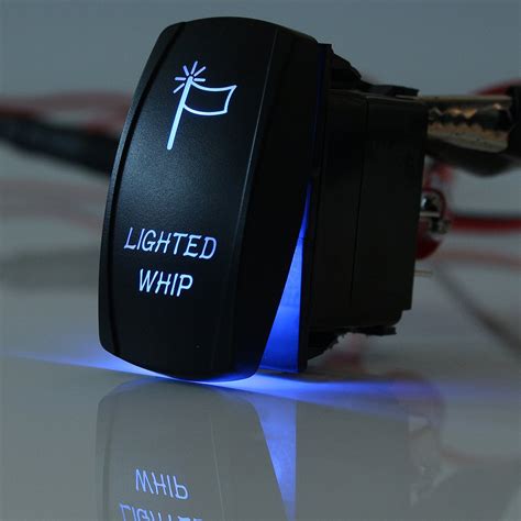 Backlit Whip Lights Rocker Switch For Polaris Rzr 800 S Xp 900 570