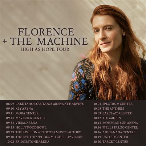 Us Tour Dates Florenceandthemachine