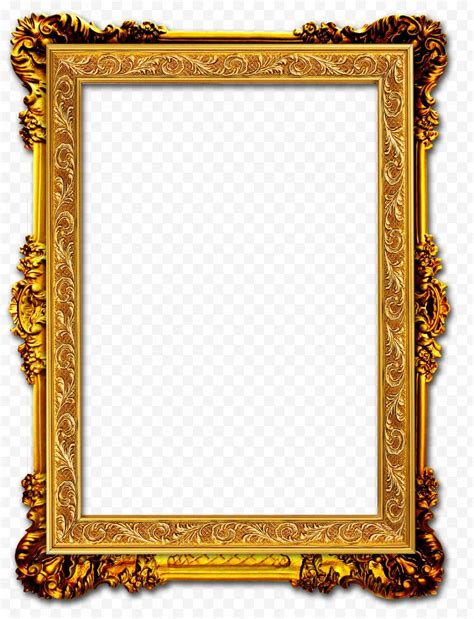 Baroque Antique Gold Frame Picture Frames Clip Art Vector Graphics