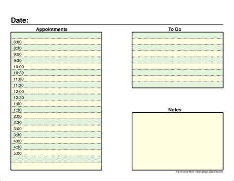 daily schedule template  teknoswitch