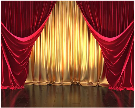 European Texture Red Curtain Photography Backdrops La