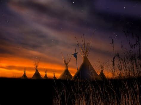 Native American Painting Native American Teepee Background 900x675