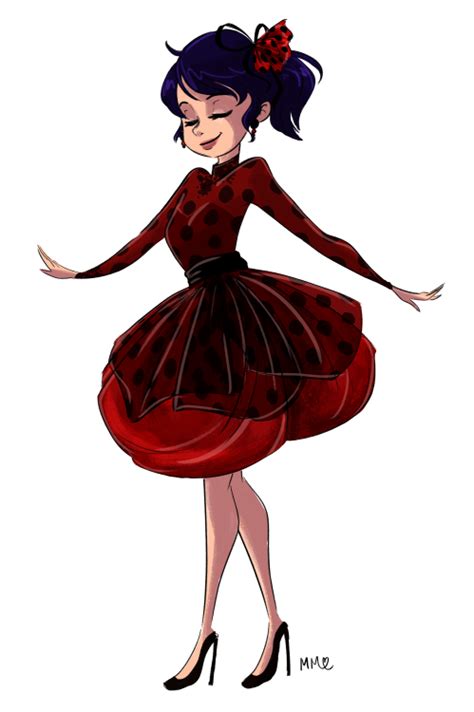 Miraculous Fan Art — Marinette In Another Ladybug Themed Party Dress