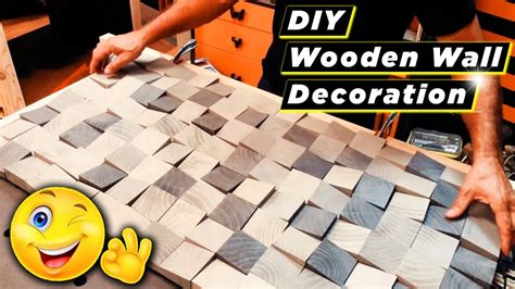 Diy Wooden Wall Decoration How To Make Wood Wall Art Youtube