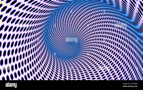 Abstract Hypnotic Pink And Blue Spiral Tunnel Stock Photo Alamy