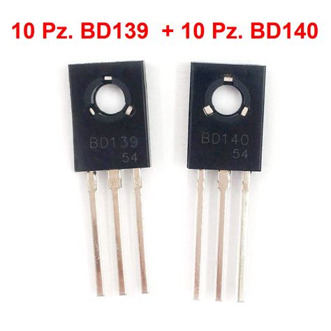 10 Pezzi Bd139 10 Pezzi Bd140 Pnp Npn Transistor Ebay