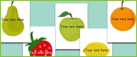 early learning resources fruit picture cards