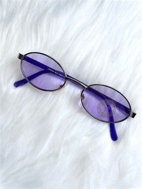 Purple Round Sunglasses Gem