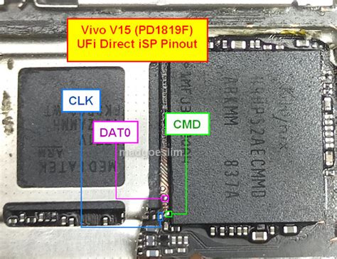 Do it your own risk. File Dump eMMC Vivo V15 PD1819+ISP