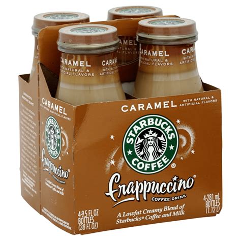 Starbucks Frappuccino Caramel Coffee Drink 4 Pk95 Fl Oz Glass