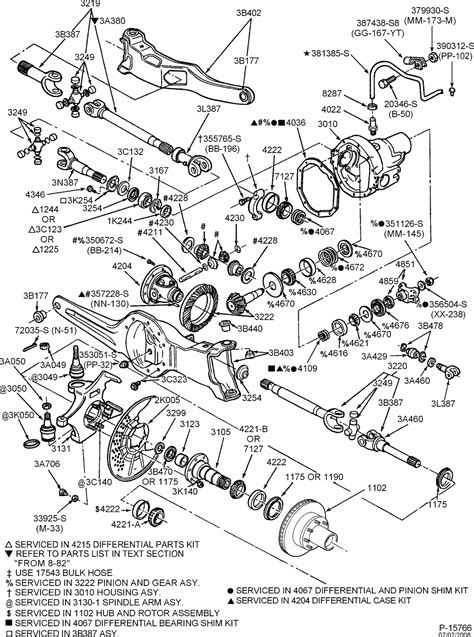 Qanda Ford F250 Front Axle Parts Diagrams 1996 2002 Models