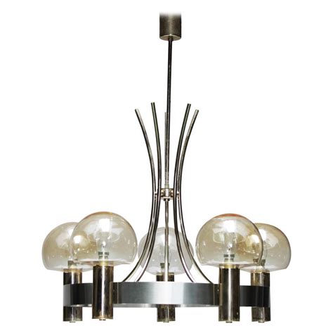 Brass And Ceramic Five Light Chandelier By Lenox For Sale At 1stdibs