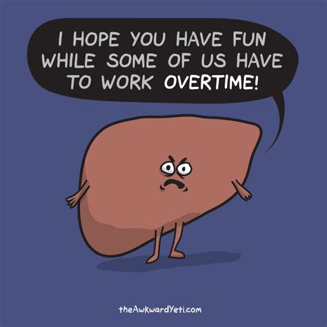 The Awkward Yeti Characters Liver