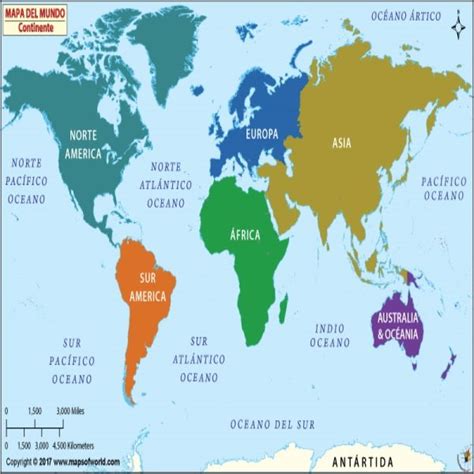Mapa Del Mundo Los Continentes Y Los Oceanos World Map Interactive Images