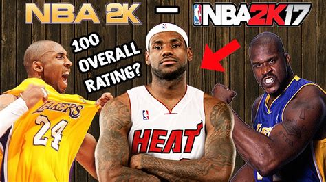 Highest Rated Players Ever In Nba 2k 2k17 Youtube