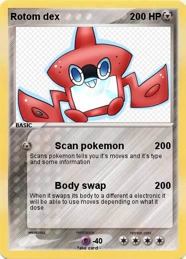 Pokémon Rotom Dex 6 6 Scan Pokemon My Pokemon Card