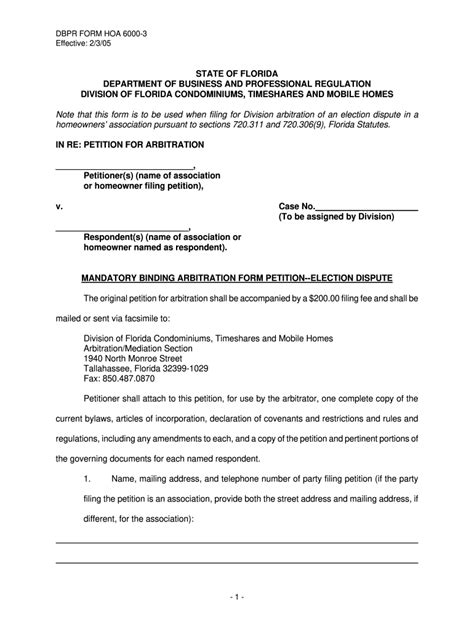 Hoa Special Meeting Petition Template Fill Online Printable