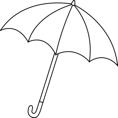 Umbrella Black And White Photos Of Umbrella Outline Clip Art Black 3