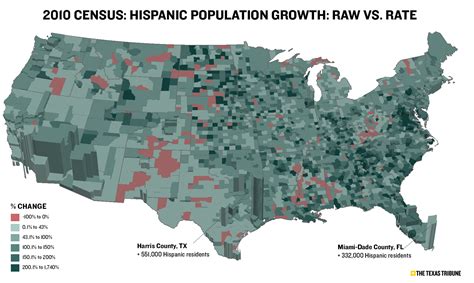 Maps Visualize Us Population Growth By County The Texas Tribune