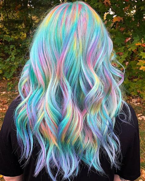 Holographic Hair The Most Adorable Hair Trend In 2020 Holographic Hair Rainbow Hair Color
