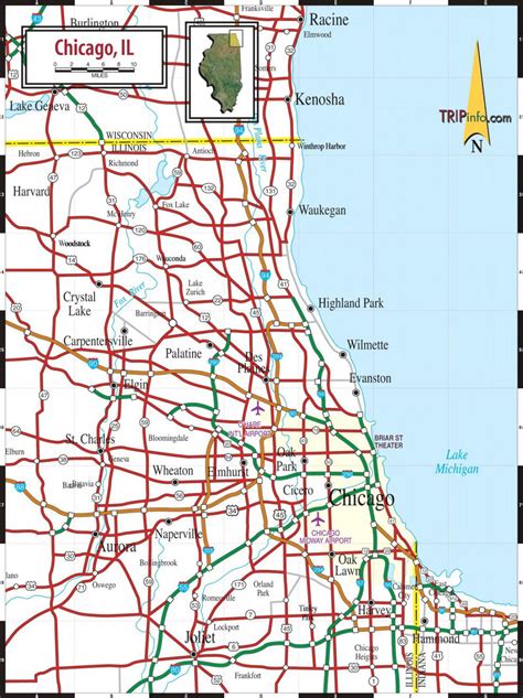 Chicago Toll Roads Map