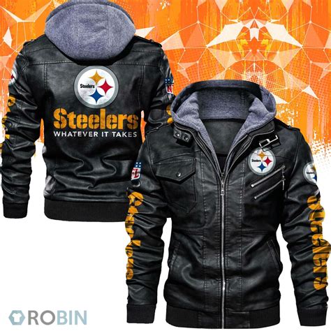 Pittsburgh Steelers Leather Jacket Robinplacefabrics