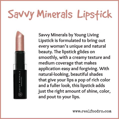 Essential Oils Real Food Rn Savvy Minerals Mineral Lipstick