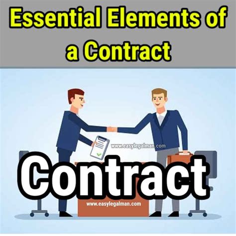 10 Essential Elements Of A Valid Contract Easy Legal Man