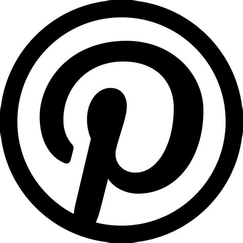 Social Pinterest Outline Svg Png Icon Free Download