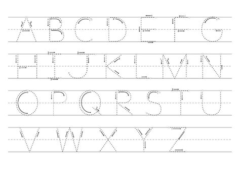 Free tracing sheets of the english alphabet for print and use. Capital Letter Trace Pages | Learning Printable