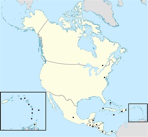 Best Templates North America Map Capitals