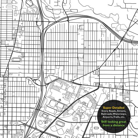 Vancouver Wa Map Print Washington Usa Map Art Poster City Etsy