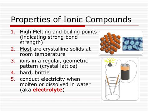 What Are The Properties Of Ionic Compound Slidesharedocs