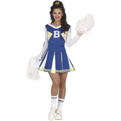 Costume Da Cheerleader Per Donna Squadra B Blu Per 1950